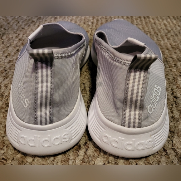 Adidas Grey Flat Slip-ons - Picture 7 of 10